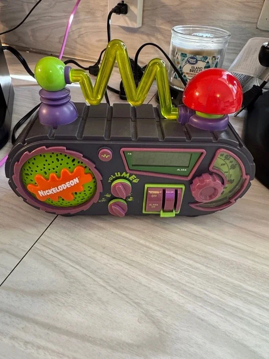 Vintage 1995 Nickelodeon Time Blaster Rise & Slime Alarm Clock AM/FM Radio works - Picture 3 of 9